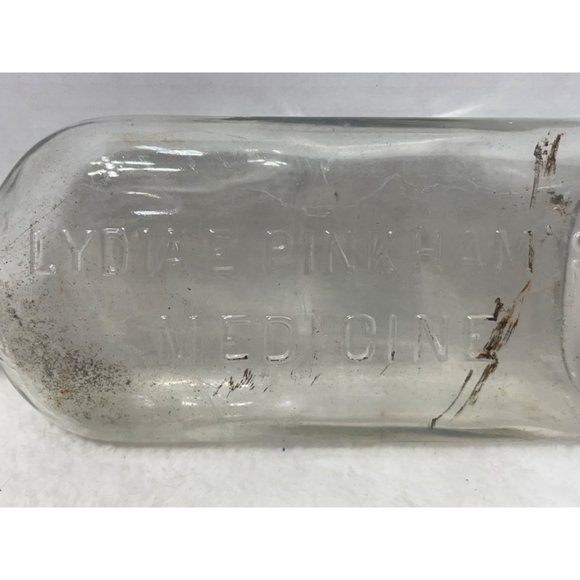 Lydia Pinkham Medicine Bottle Collectible Glass Lydia E Pinkhams Antique 8" - Picture 1 of 6